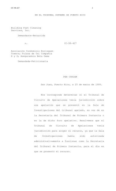 99 TSPR 33 - Rama Judicial de Puerto Rico