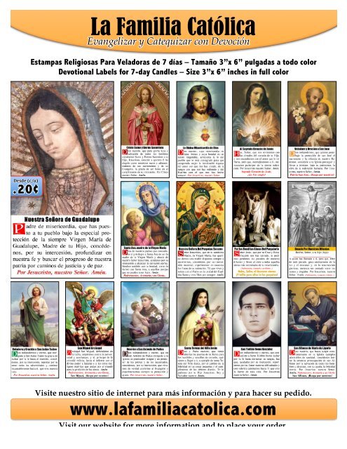 Download our catalogue - La Familia Católica