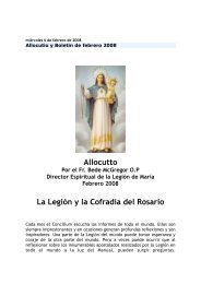 Allocutto La Legión y la Cofradía del Rosario - Legion of Mary