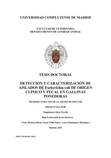 tesis doctoral detección y caracterización de - Centro de Vigilancia ...