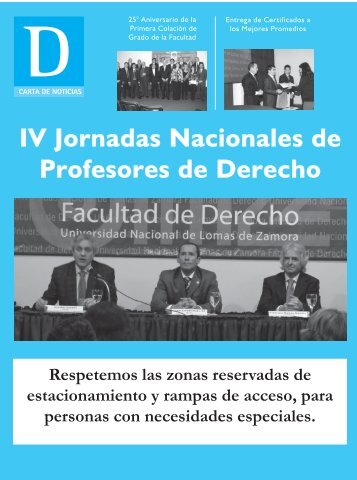 Edición Octubre 2012 - Facultad de Derecho - UNLZ - Universidad ...