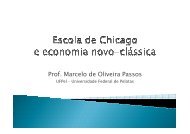 Escola de Chicago e novos clássicos - Universidade Federal de ...