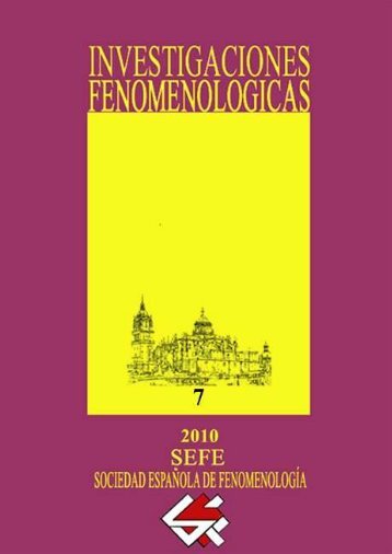 investigaciones fenomenológicas revista - UNED