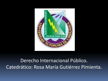 Antecedentes y fuentes del derecho internacional publico DRA ...