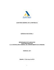 Contraloría Departamental de Córdoba - Auditoría General de la ...