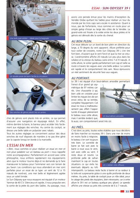 Essai Sun Odyssey 39 I - Yachting Sud