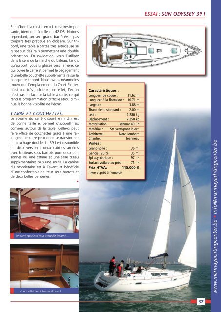 Essai Sun Odyssey 39 I - Yachting Sud