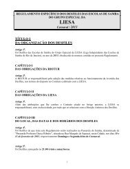 Regulamento do Carnaval 2013 - Liesa