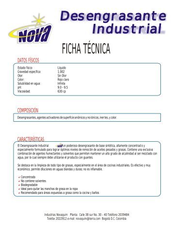 Desengrasante Industrial.cdr - Novaquim