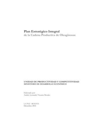 PEI Oleaginosas.pdf - Unidad de Productividad y Competitividad