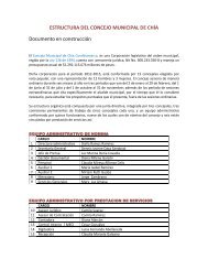 ESTRUCTURA DEL CONCEJO MUNICIPAL DE CHÍA Documento ...