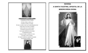 novena a santa faustina, apostol de la misericordia divina - Maria ...