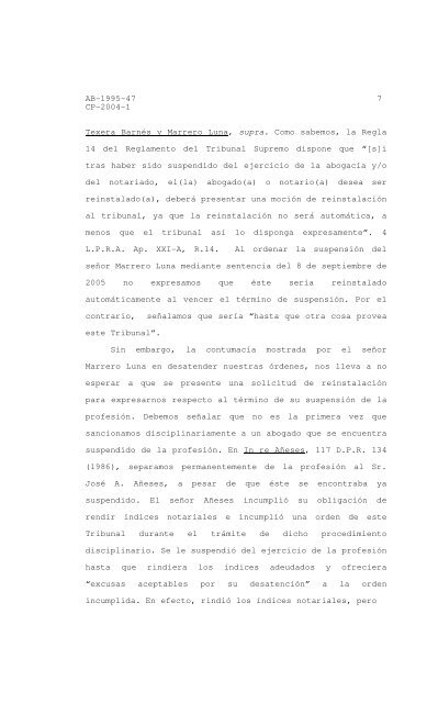 2006 TSPR 9 - Rama Judicial de Puerto Rico