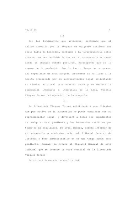 Per Curiam - Rama Judicial de Puerto Rico