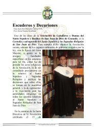 Decuriones y Escuderos (PDF) - Caballeros de San Juan de Dios