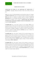 ACTA No - Secretaría de Agricultura y Ganadería