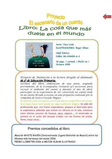 Premios concedidos al libro: - CEP