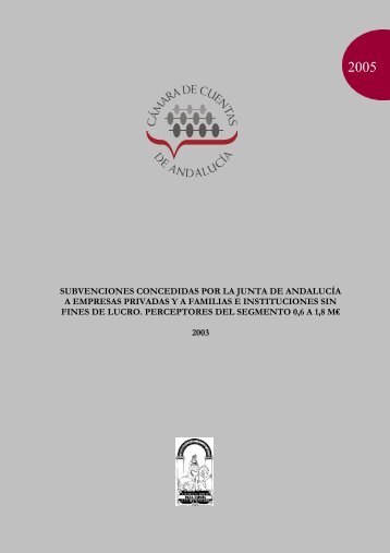 subvenciones concedidas por la junta de andalucía a empresas ...