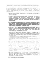 Bases de la beca - Sociedad Española de Psiquiatría