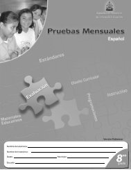 Prueba formativa 8 Español - Secretaría de Educación
