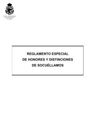 REGLAMENTO Especial de Honores y Distinciones de Socuéllamos