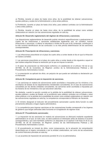 Ley 38/2003, de 17 de noviembre, General de Subvenciones