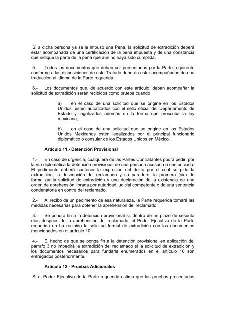 tratado de extradición entre los estados unidos mexicanos y los ...