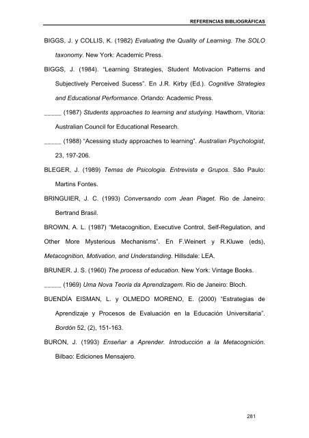 Aprendizaje universitario: un enfoque metacognitivo