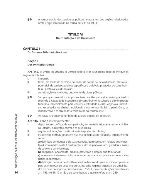 CONSTITUIÇÃO DA REPúBLICA FEDERATIVA ... - Imprensa Oficial