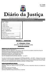 Diário da Justiça nº 3088 - Tribunal de Justica do Tocantins