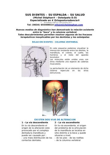 sus dientes – su espalda – su salud - El Metodo Michel Stephan