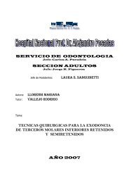 tecnicas quirurgicas para la exodoncia de ... - Hospital Posadas