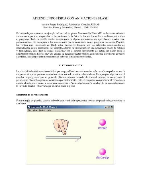aprendiendo física con animaciones flash - Biblioteca Digital ...