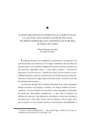 la inestabilidad de los géneros en el cambio de siglo y la lectura ...