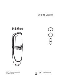 KSM44 User Guide (Spanish) - Shure