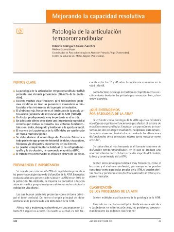 Patologia de la articulacion temporomandibular (AMF 0)