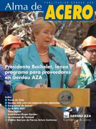 Presidenta Bachelet, lanza programa para ... - Gerdau AZA