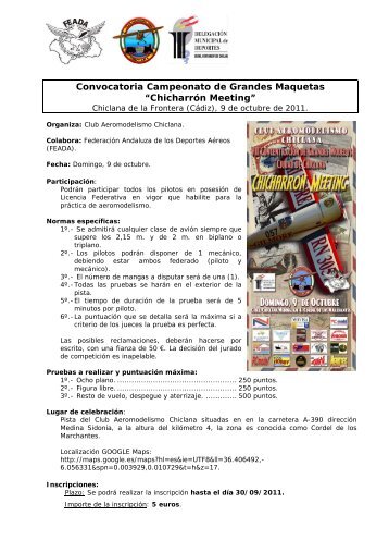 Convocatoria Campeonato de Grandes Maquetas “Chicharrón ...