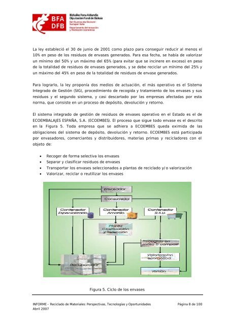 Reciclado de Materiales: Perspectivas, Tecnologías y ... - Bizkaia 21