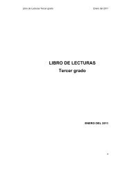 LIBRO DE LECTURAS Tercer grado - Secretaría de Educación ...