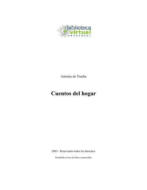 Cuentos del hogar - Biblioteca Virtual Universal