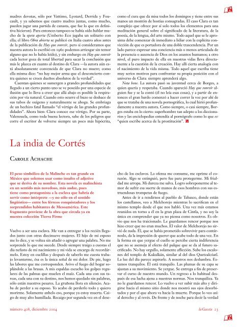 La Gaceta del FCE. Diciembre de 2004 - Fondo de Cultura Económica