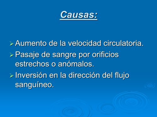 SOPLOS CARDIACOS - Semiología UNL