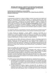 Ajuste de las Tasas de Escolarización - Consejo Provincial de ...