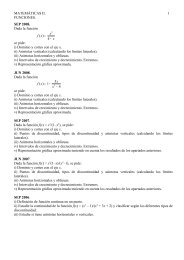 MATEMÁTICAS II. 1 FUNCIONES. SEP 2008. Dada la función ( ) 4 ...