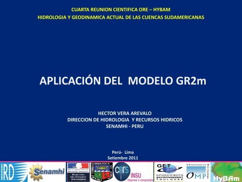 V. APLICACIÓN DEL MODELO GR2m - ORE HYBAM