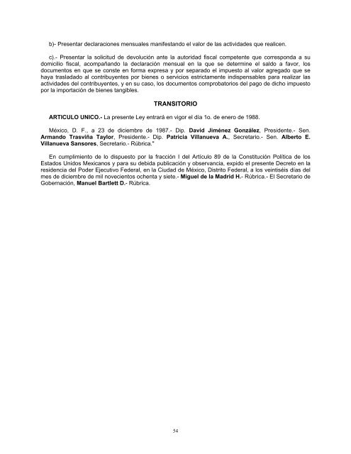 Ley del Impuesto al Valor Agregado - Secretaría de Hacienda y ...