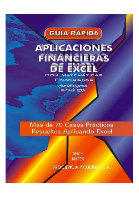 Aplicaciones Financieras de Excel