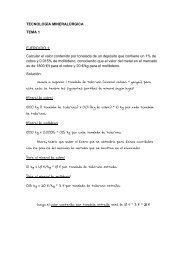 TECNOLOGÍA MINERALÚRGICA TEMA 1 Calcular el ... - OCW UPCT