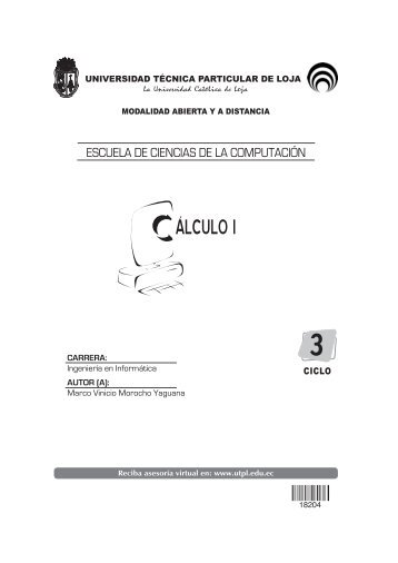 CÁLCULO I - Universidad Técnica Particular de Loja